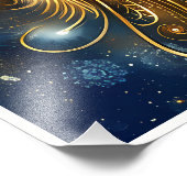 Prachtige astrologie Zodiac Geboorteteken Foto Afdruk (Hoek)