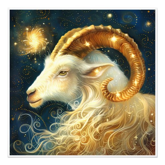 Prachtige astrologie Zodiac Geboorteteken Foto Afdruk (Voorkant)