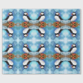 Prachtige Atlantische puffin-dradenpapier Cadeaupapier (Vlak)