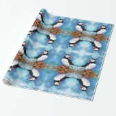 Prachtige Atlantische puffin-dradenpapier Cadeaupapier (Uitgerold)