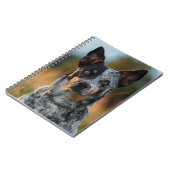 PRACHTIGE AUSTRALISCHE RUNDVEE HOND IN HET VELD NOTITIEBOEK (Linkerzijde)