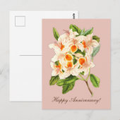 Prachtige azalea, jubileum briefkaart (Voorkant / Achterkant)