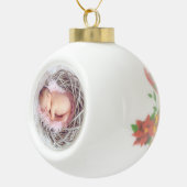 Prachtige Baby foto Keramische Bal Ornament (Rechts)