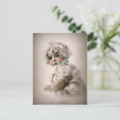 Prachtige  Baby met Bonnet Briefkaart (Staand voorkant)