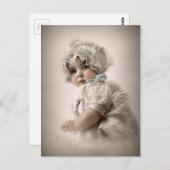 Prachtige  Baby met Bonnet Briefkaart (Voorkant / Achterkant)