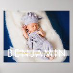 Prachtige Baby met naamfoto's Folie Afdrukken<br><div class="desc">Viel de komst van je dierbare kleine met onze prachtige Baby met de naam Foto Folie Print, die uitsluitend op Zazzle beschikbaar is! Dit verbluffende poster is voorzien van een gepersonaliseerd design met de naam van uw baby, de geboortedatum, het gewicht en de lengte, dat prachtig is weergegeven naast een...</div>