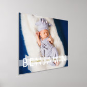 Prachtige Baby met naamfoto's Folie Afdrukken (Laagn)