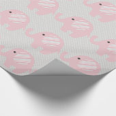 Prachtige Baby olifant in roze Cadeaupapier (Hoek)