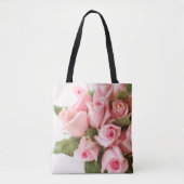 Prachtige Baby Roze Bunch van Rozen Tote Bag (Voorkant)