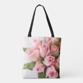 Prachtige Baby Roze Bunch van Rozen Tote Bag (Achterkant)