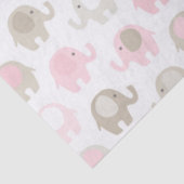 Prachtige Baby Roze Elephant Tissuepapier (Detail)