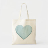 Prachtige Baby shower Blue Heart Gift Tote Bag (Voorkant)