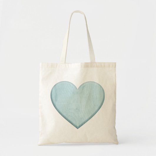 Prachtige Baby shower Blue Heart Gift Tote Bag (Voorkant)