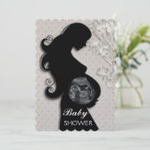Prachtige  BABY SHOWER-INVITATIE Kaart (Staand voorkant)