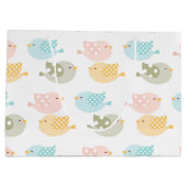 Prachtige Baby vogelpatronen Large Cadeautasje (Achterkant)