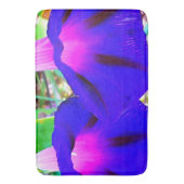 Prachtige badkamermat met paarse bloemen badmat (Voorkant Verticaal)