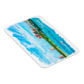 Prachtige Bahama's Caribische vakantie landschap Magneet (Rechterzijde)