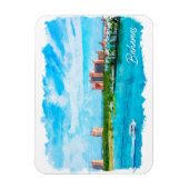 Prachtige Bahama's Caribische vakantie landschap Magneet (Verticaal)