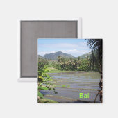 Prachtige Bali rijstvelden Magneet (Voorkant / Achterkant)