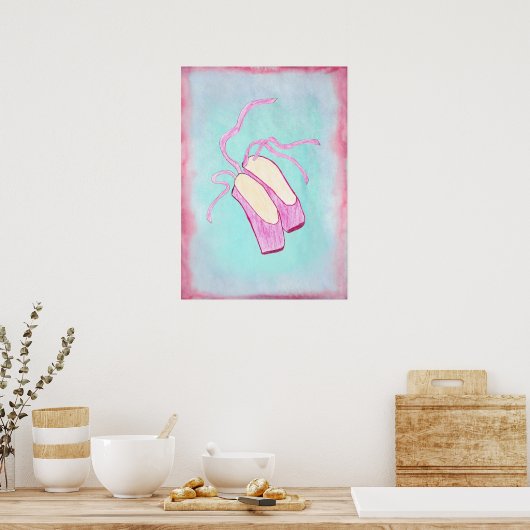 Prachtige balletschoenen Poster (Keuken)
