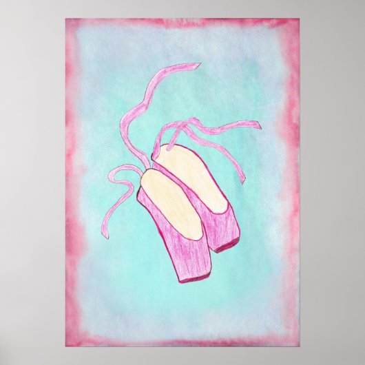 Prachtige balletschoenen Poster (Voorkant)