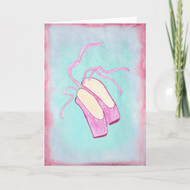 Prachtige balletschoentjes Art Kaart