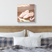 Prachtige balletschoentjes |  roze canvas afdruk (Insitu (Slaapkamer))