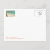 PRACHTIGE BARBADOS"/PRACHTIGE STRAND & AQUA WATER BRIEFKAART (Achterkant)