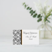 Prachtige  Baroque Deluxe Damask Designer Visitekaartje (Staand voorkant)