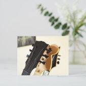 Prachtige basgitaar briefkaart (Staand voorkant)