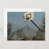 Prachtige Basketbal Briefkaart (Voorkant / Achterkant)
