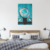 Prachtige Basketball Artwork Canvas Afdruk (Insitu (Slaapkamer))