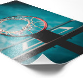 Prachtige Basketball Artwork Foto Afdruk (Hoek)