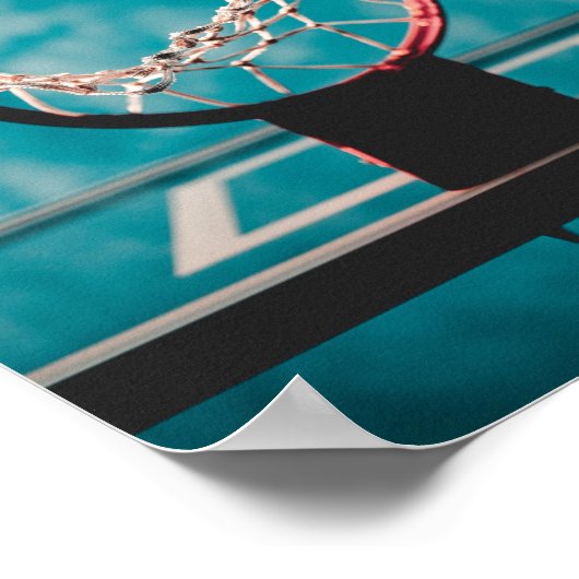 Prachtige Basketball Artwork Poster (Hoek)