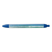 Prachtige 'Beach Custom Ocean Vacation'-activiteit Zwarte Inkt Pen (Voorkant)
