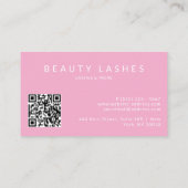 Prachtige Beauty Lashes Alle Professions QR-code Visitekaartje (Achterkant)