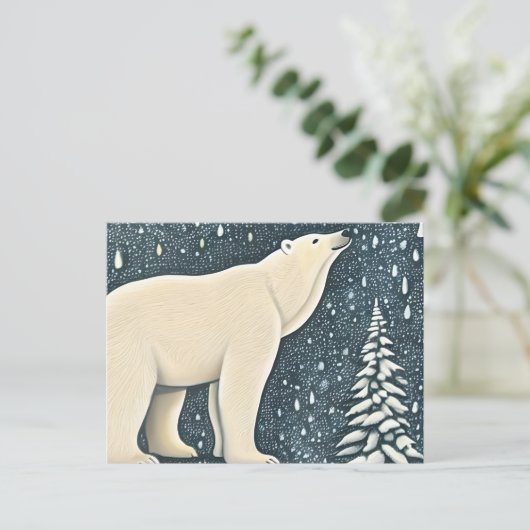 Prachtige Beer van kunstpolen Briefkaart (Staand voorkant)