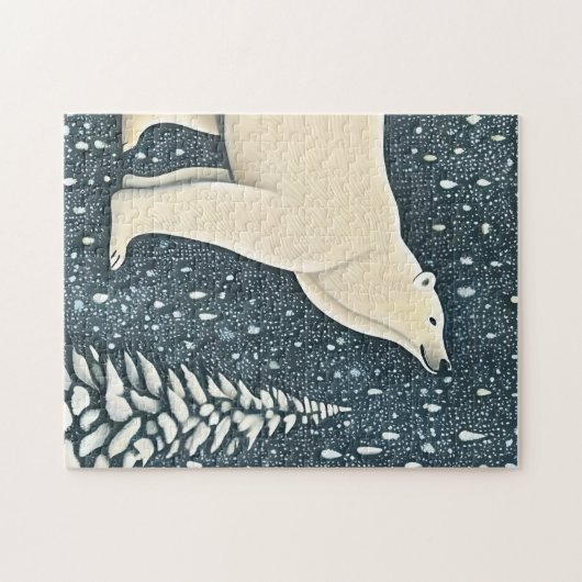 Prachtige Beer van kunstpolen Legpuzzel (Horizontaal)