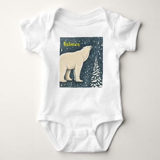 Prachtige Beer van kunstpolen Romper (Voorkant)