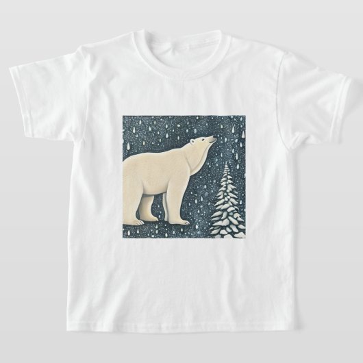 Prachtige Beer van kunstpolen T-shirt (Laagn)