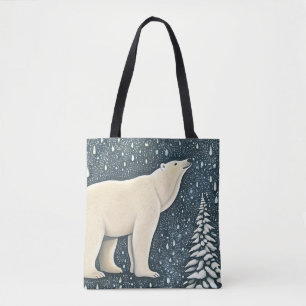 Prachtige Beer van kunstpolen Tote Bag