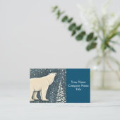 Prachtige Beer van kunstpolen Visitekaartje (Staand voorkant)