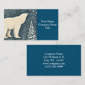 Prachtige Beer van kunstpolen Visitekaartje (Voorkant / Achterkant)