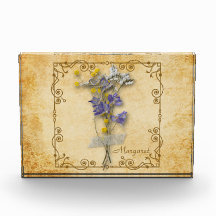  prachtige beige bloemen met naam
