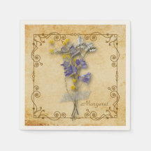  prachtige beige bloemen met naam