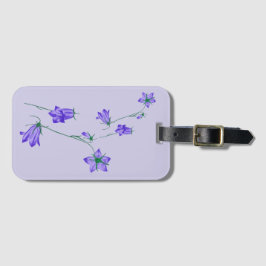 Prachtige bellflower bagagelabel