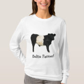 Prachtige Belted Galloway Steer Cutout T-Shirt (Voorkant)