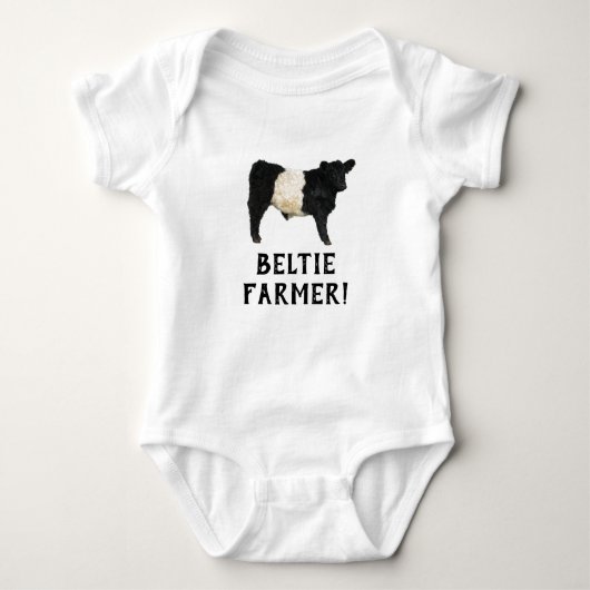 Prachtige Belted Galloway Steer Cutout T-Shirt (Voorkant)