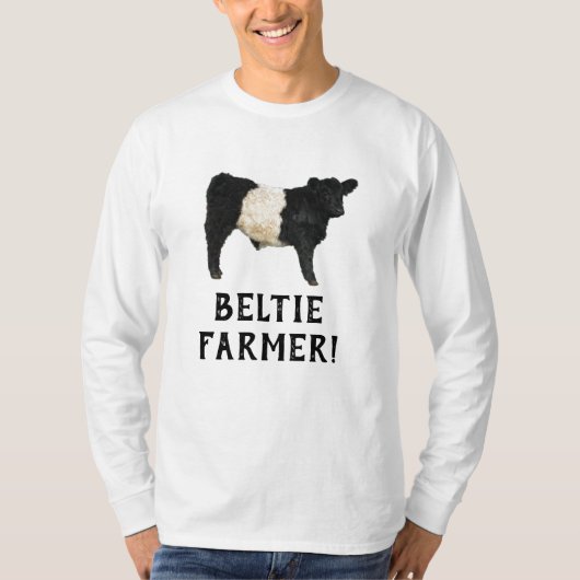 Prachtige Belted Galloway Steer Cutout T-Shirt (Voorkant)