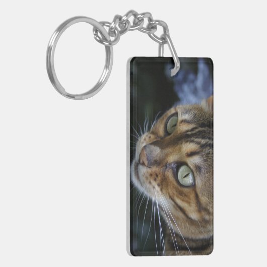 Prachtige Bengal Cat Sleutelhanger (Voorkant Links)